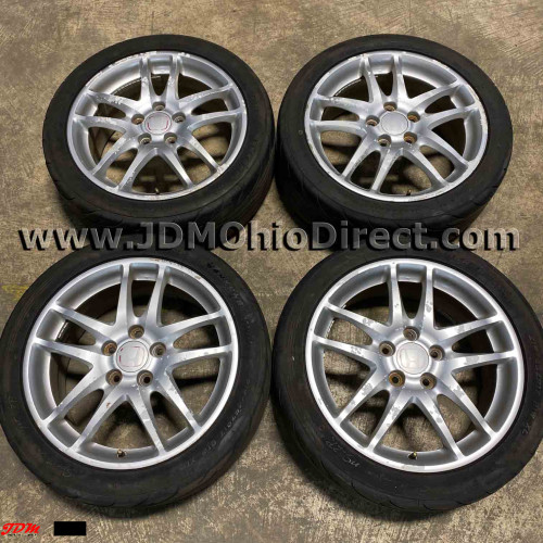 JDM DC5 Integra Type R Silver Wheels and Tires